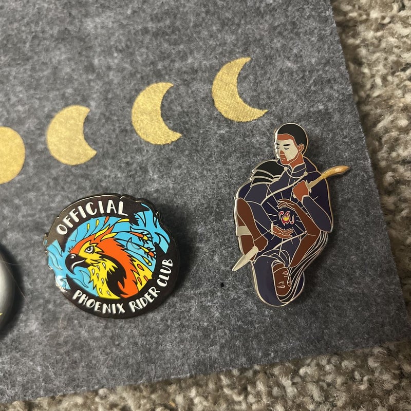 Bookish pins