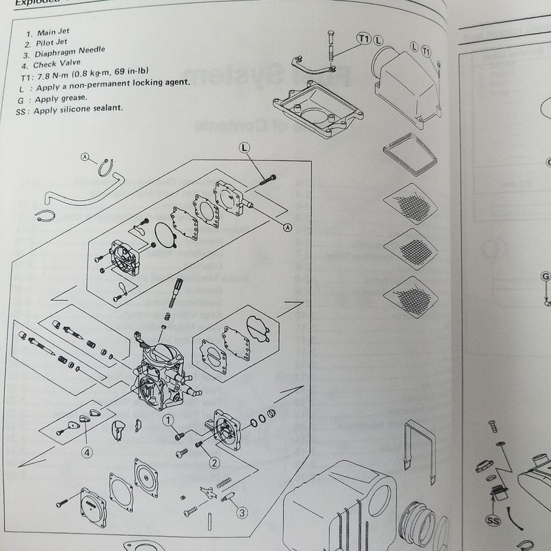 OEM 1992-1995 Kawasaki Jet Ski 750SX P/N 99924-1156-04 SERVICE MANUAL