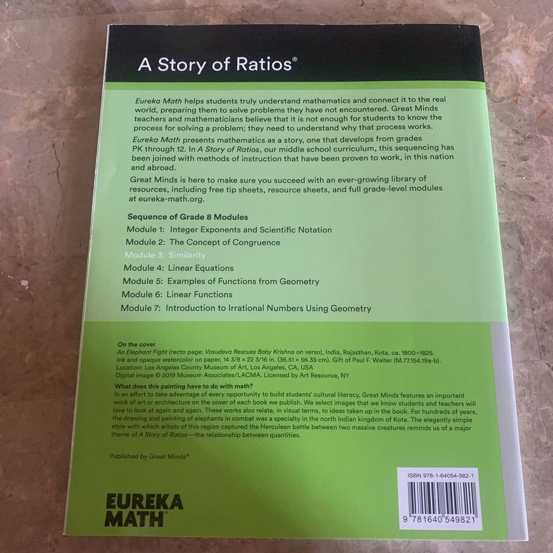 Eureka Math, Learn, Practice, Succeed Workbook, Grade 8, Module 3