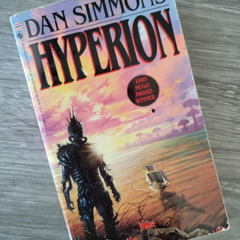 HYPERION AND THE FALL OF HYPERION LOT OF 2 BOOKS BY DAN SIMMONS 1ST EDITION 1991