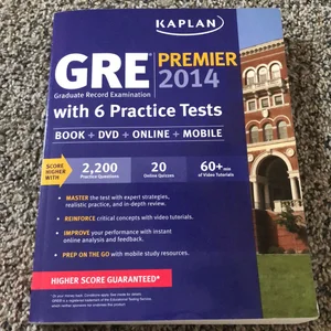 Kaplan GRE® Premier 2014 with 6 Practice Tests