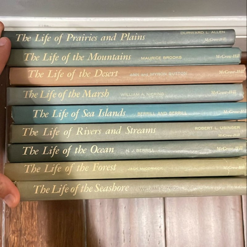 1966 The Life Of Our Living World Of Nature Book Set of 9!