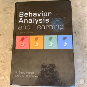 Behavior Analysis and Learning