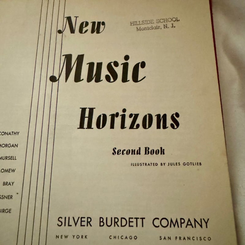 New Music Horizons 2 1944 Vintage HC book