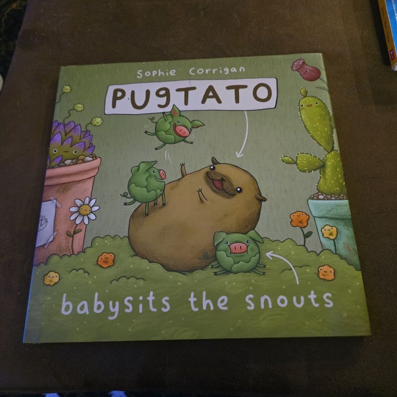 Pugtato Babysits the Snouts