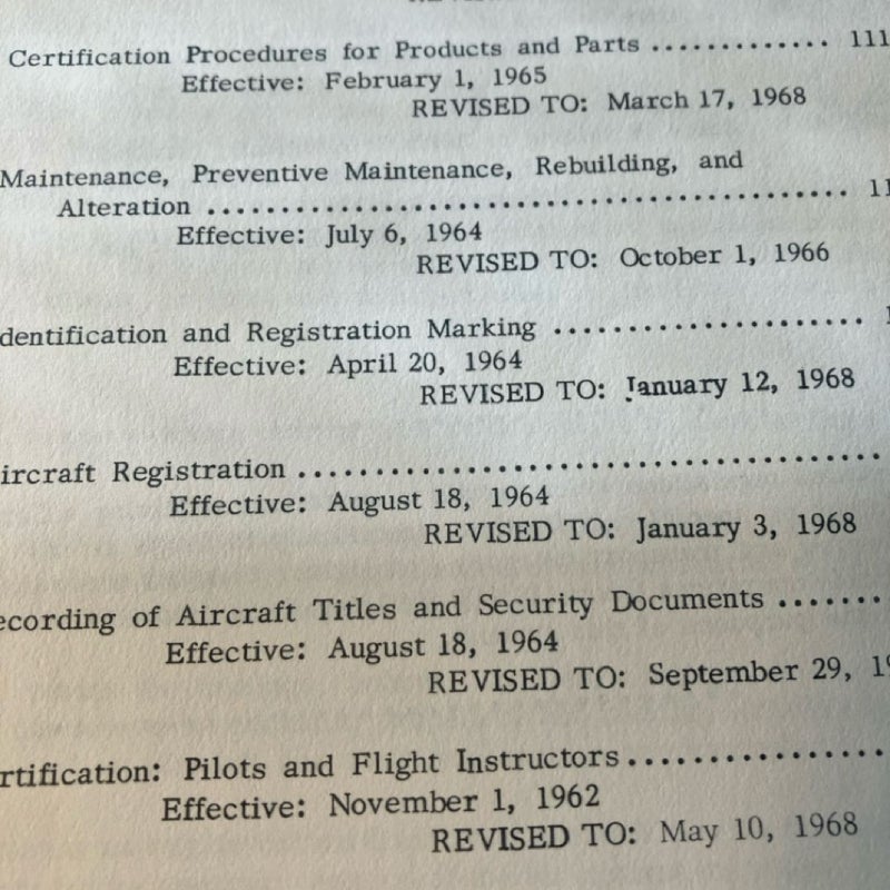 Federal Aviation Regulations