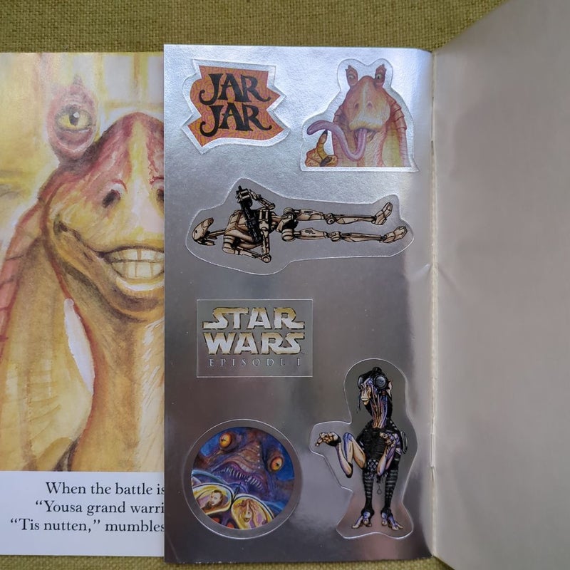 Star Wars Picture Book Bundle: The Empire Strikes Back Read-Along Storybook and CD & Watch Out, Jar Jar! With stickers