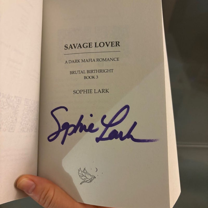 Signed indie OOP Brutal Birthright series by Sophie Lark