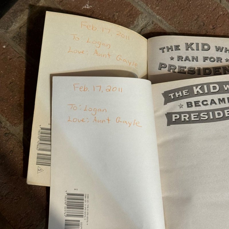 The Kid Who Ran for President and The Kid Who Became President Chapter Book Bundle