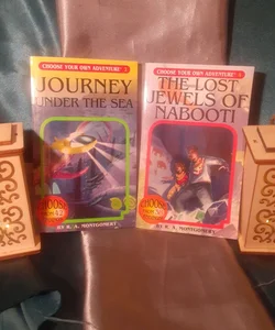 Choose your own Adventure book lot! 2 Journey under the Sea, 4 The Lost Jewels of Nabooti