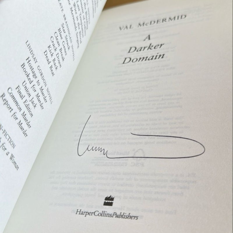 A Darker Domain SIGNED