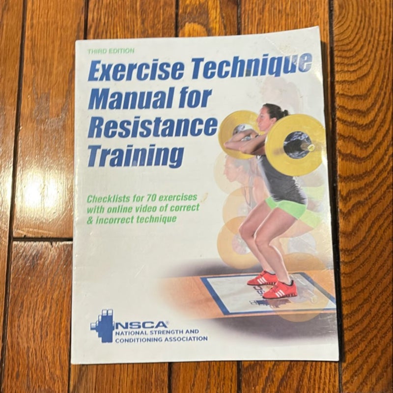 Exercise Technique Manual for Resistance Training