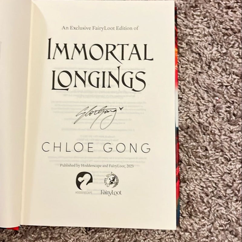 Immortal Longings (Fairyloot)