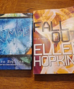 Rumble, Fall Out lot of two Ellen Hopkins books set of 2 books