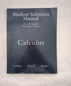 Student Solutions Manual Ninth Edition