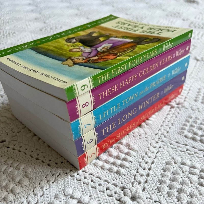 Little House on the Prairie Series Books 1-9 Full Color Collector’s Edition