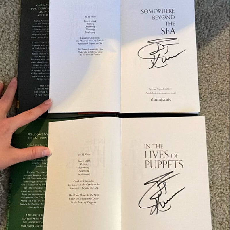 SIGNED Somewhere Beyond the Sea & In the Lives of Puppets Illumicrate Exclusive Edition