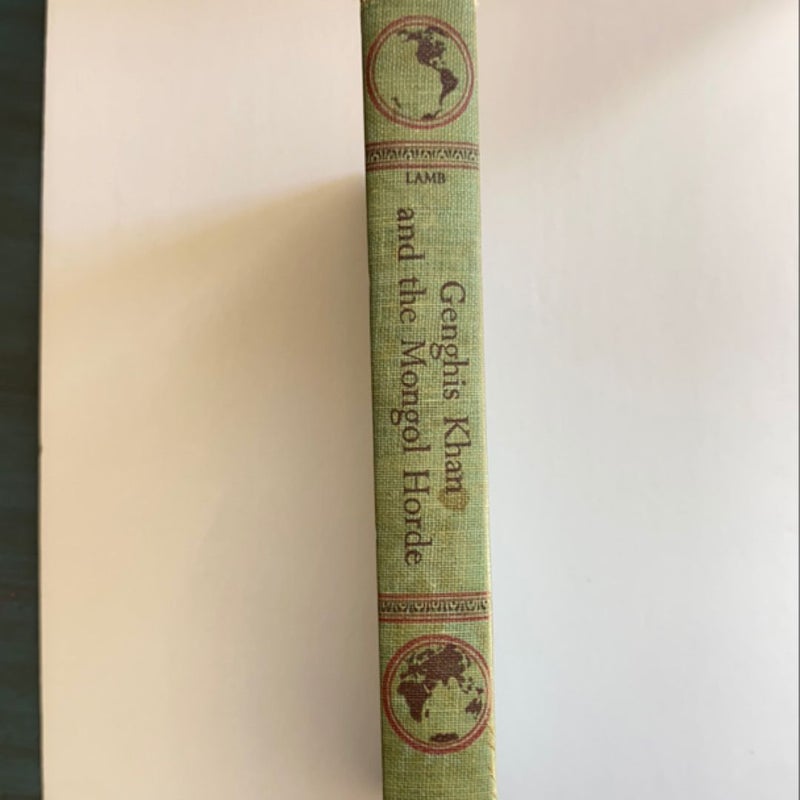 Genghis Khan and the Mongol Horde (World Landmark Books) VINTAGE HARDCOVER 4th Printing