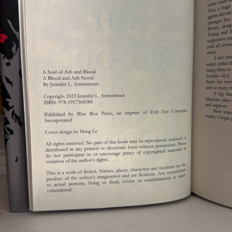 A Soul of Ash and Blood: Signed Barnes and Noble Edition