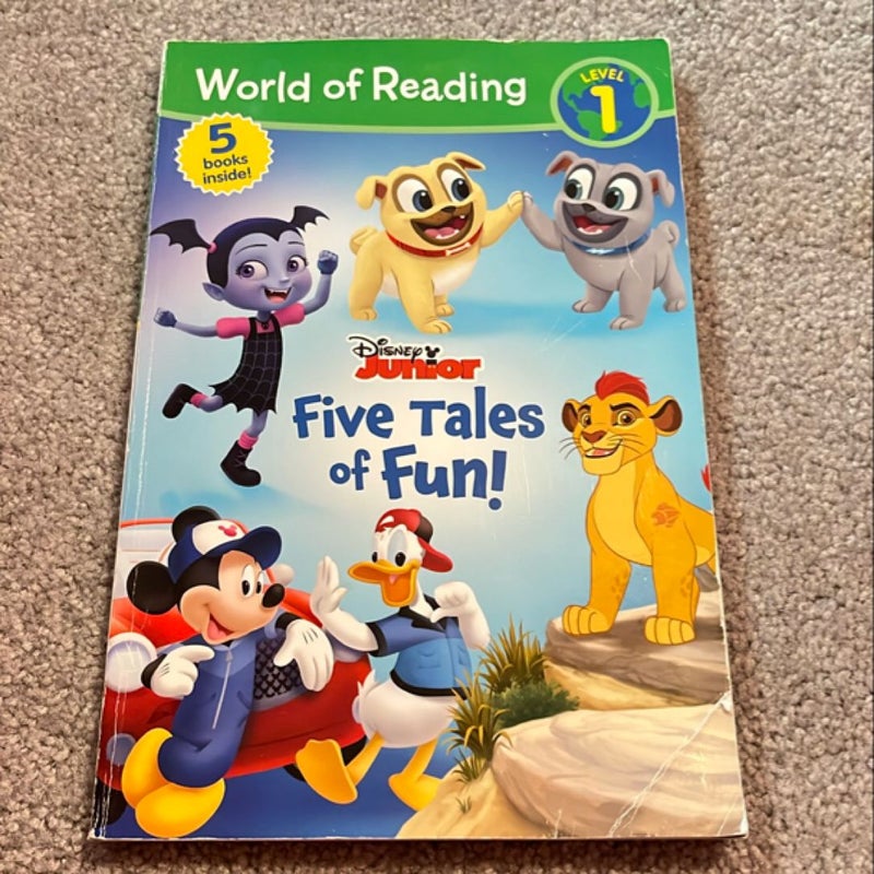 World of Reading: Disney Junior Five Tales of Fun! (Level 1 Reader Bindup)