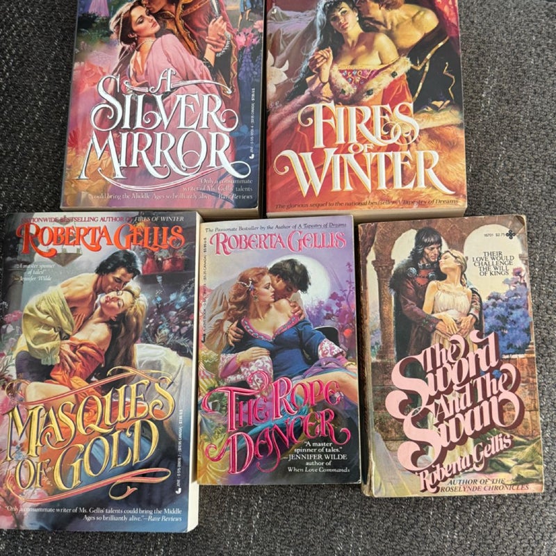 Romance Bundle-Roberta Gellis 1st editions, *one signed