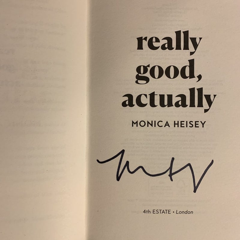 Really Good, Actually - Signed Waterstones Edition