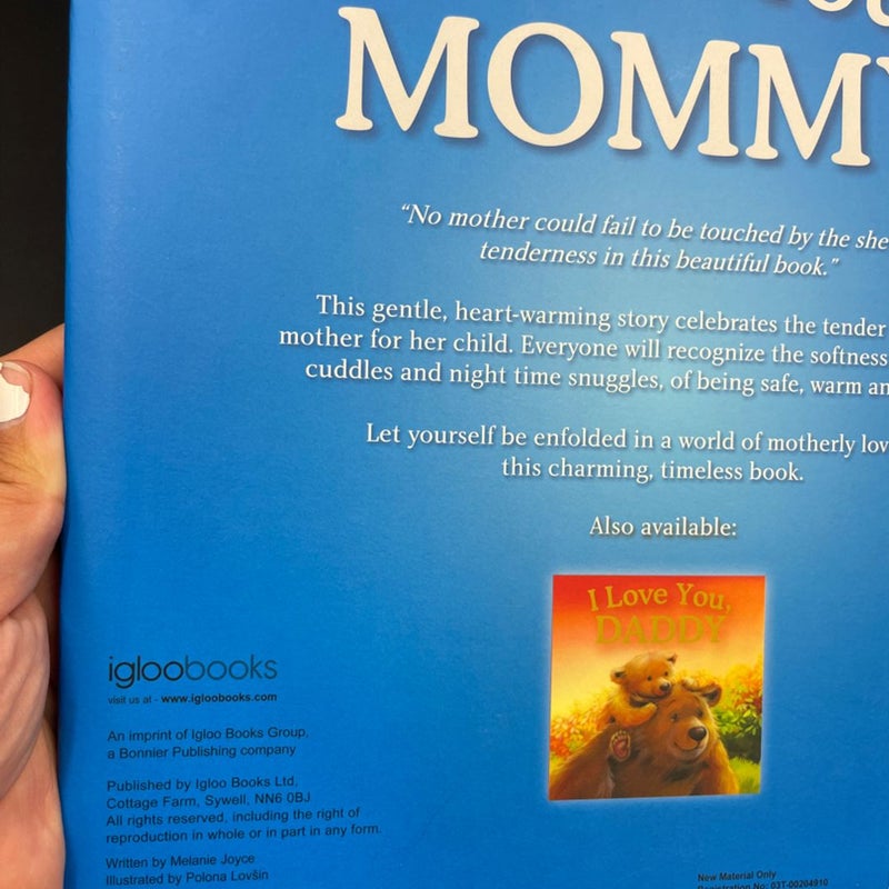 I Love You, Mommy hardcover childrens Book