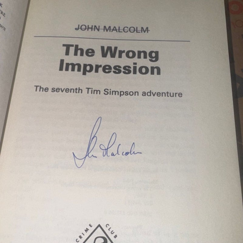 THE WRONG IMPRESSION SIGNED