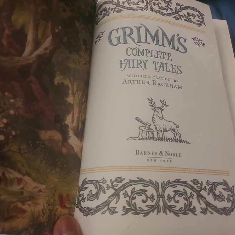 B&N Grimms Complete Fairy Tales Leather