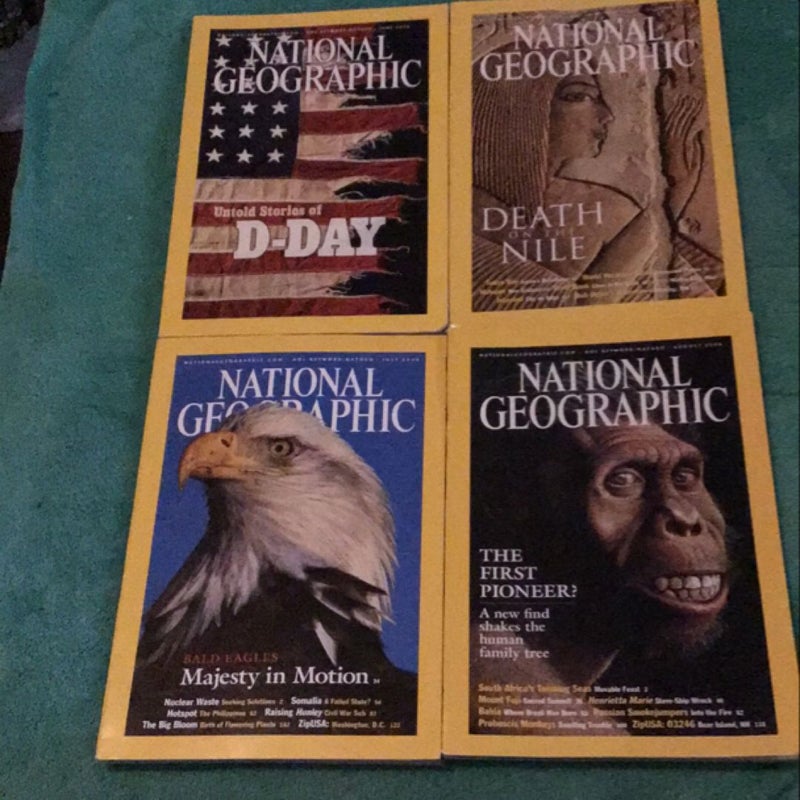 2002 National Geographic Magazines 