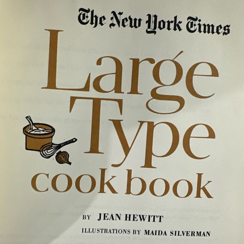 The New York Times Large Type Cookbook
