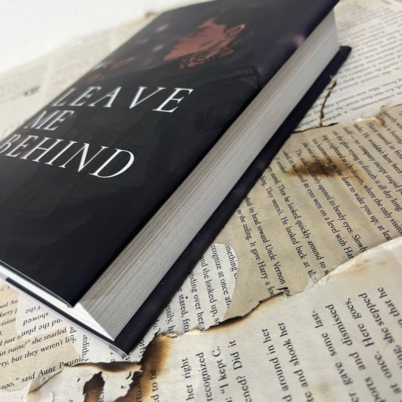 Leave Me Behind by KM Moronova special edition hardcover signed