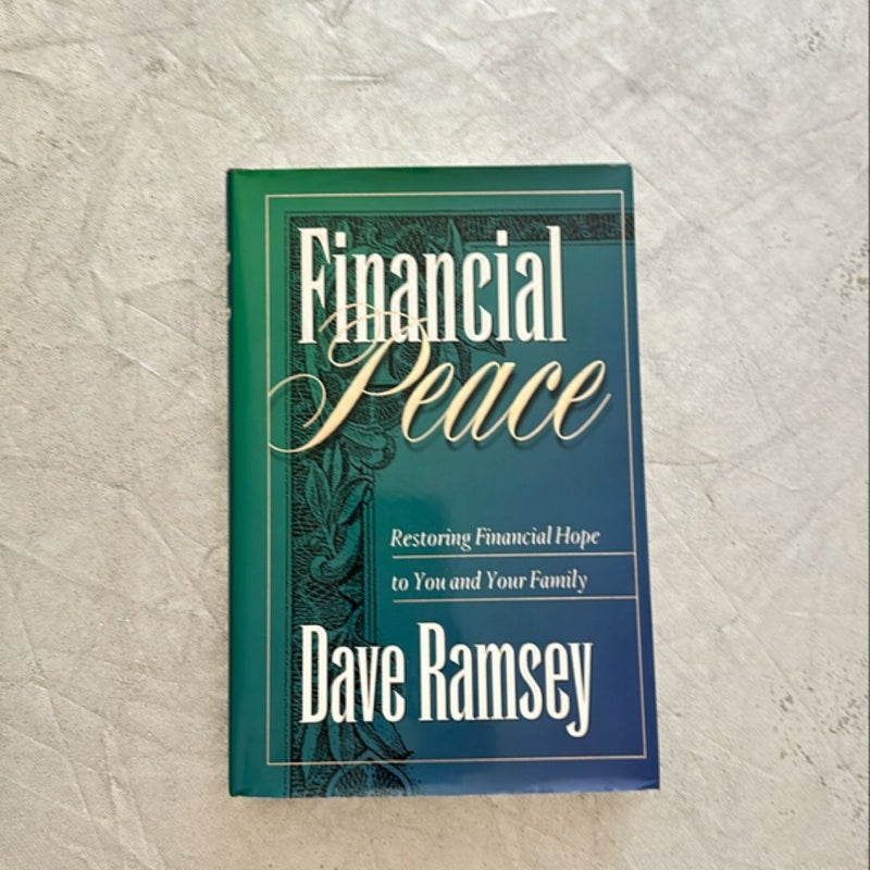 2 of Dave Ramsey books (“Financial Peace & More than Enough”)
