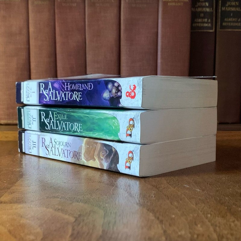 Legend of Drizzt, Dark Elf Trilogy: Homeland, Exile, Sojourn