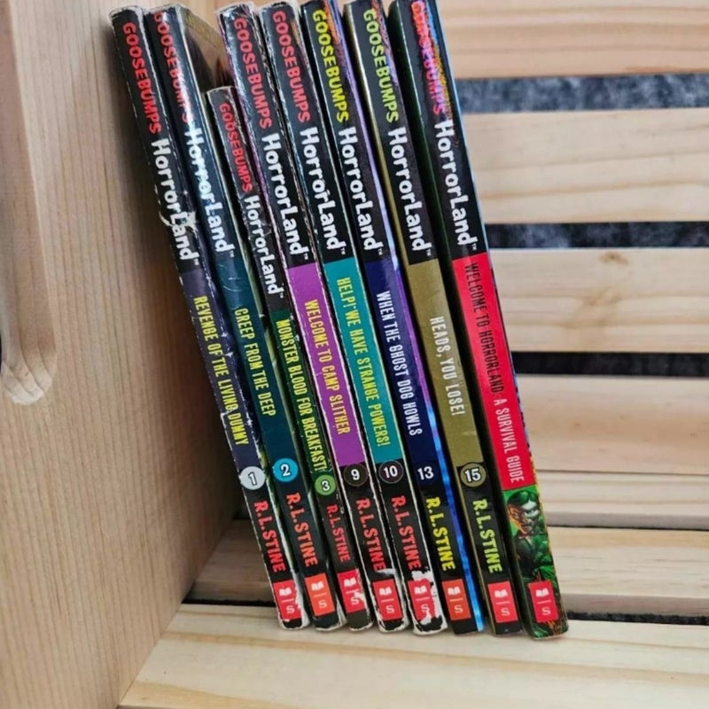 Goosebumps horrorland book lot buy 7 the eighth is free 