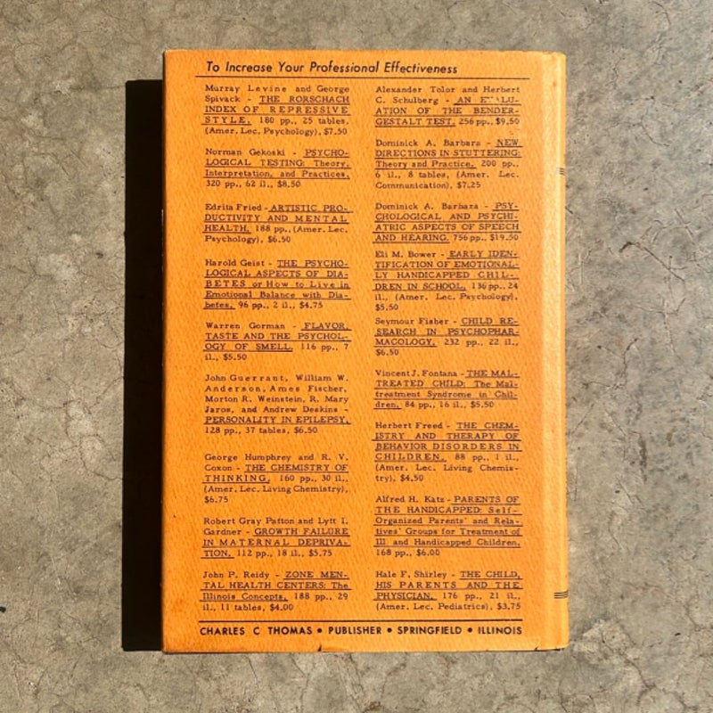 The Psychological Responses of Children to Hospitalization and Illness (1965)