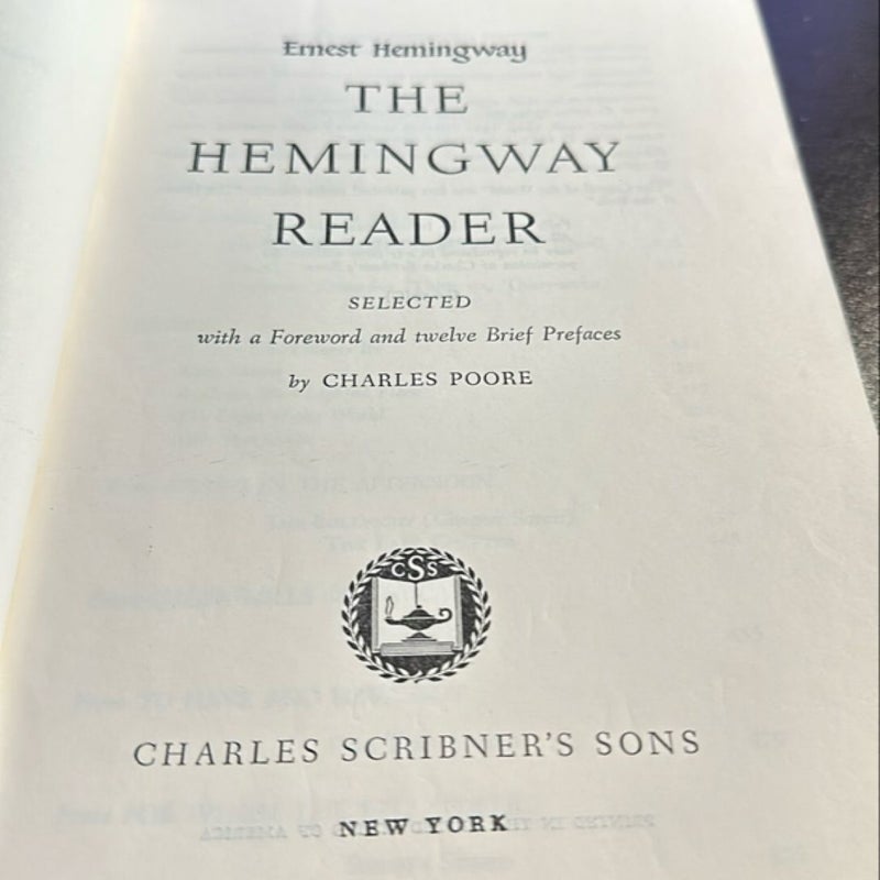 The Hemingway Reader