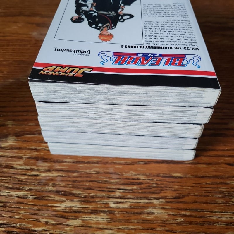 Bleach Manga Volumes 53, 54, 55, 57, 58 