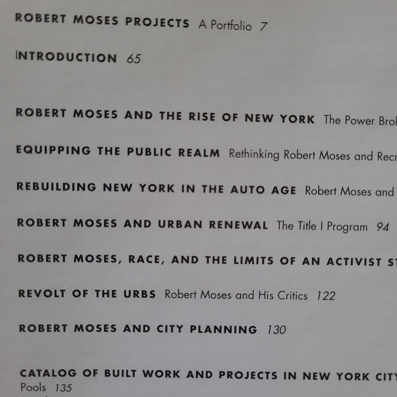 Robert Moses and the Modern City