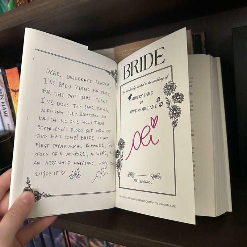 Hand Signed Bride Owlcrate SE