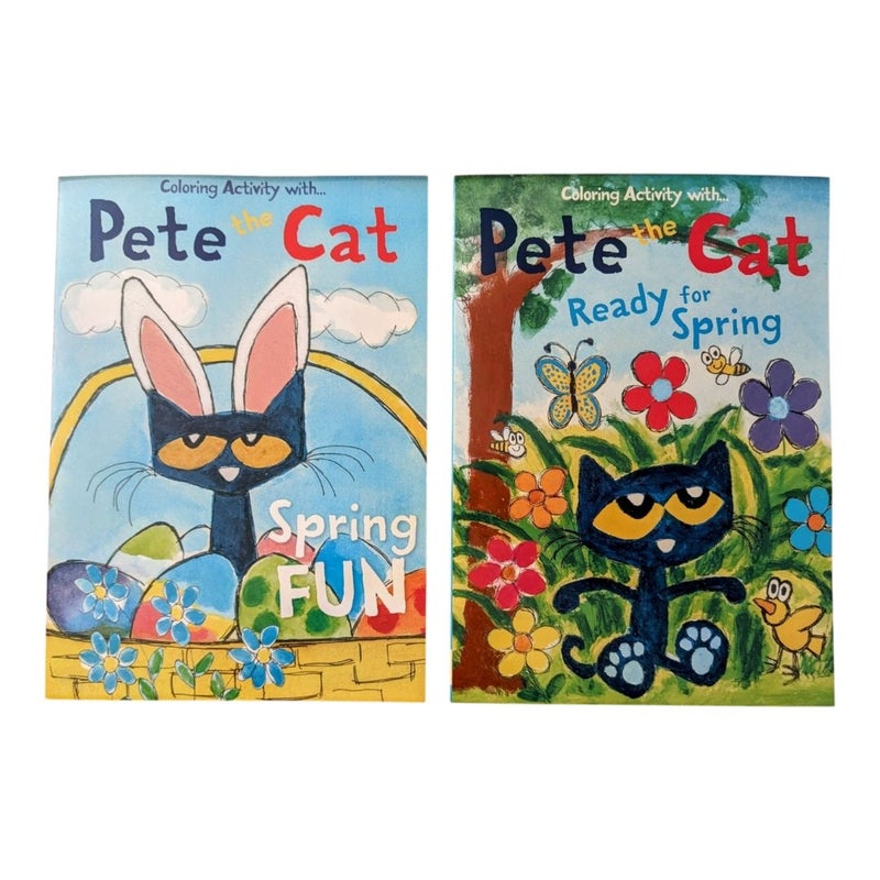 Lot of two Pete the Cat Coloring Activity Books... Brand New... Easter 