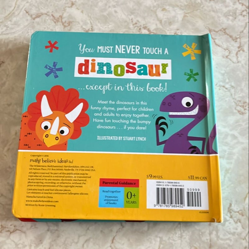 Never Touch a Dinosaur, Monster and Snake bundle of 3 books