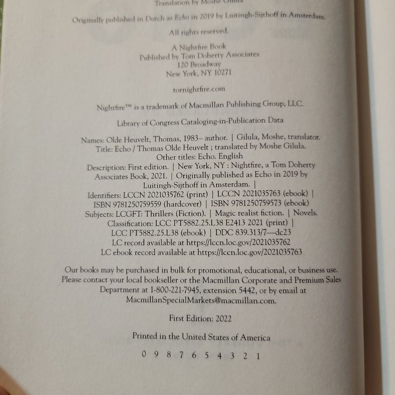 Echo (2022 First Edition)