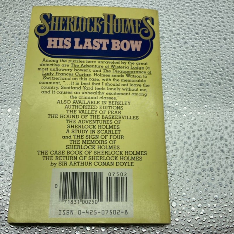 His Last Bow