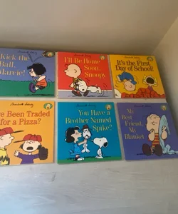 Set of Six Peanuts Gang Books