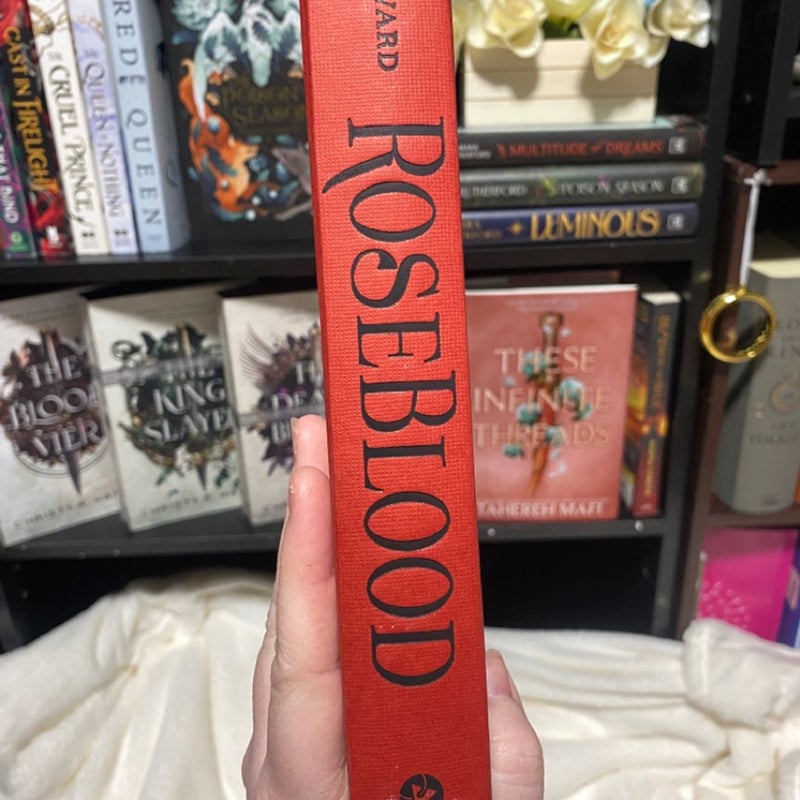 RoseBlood with painted edges