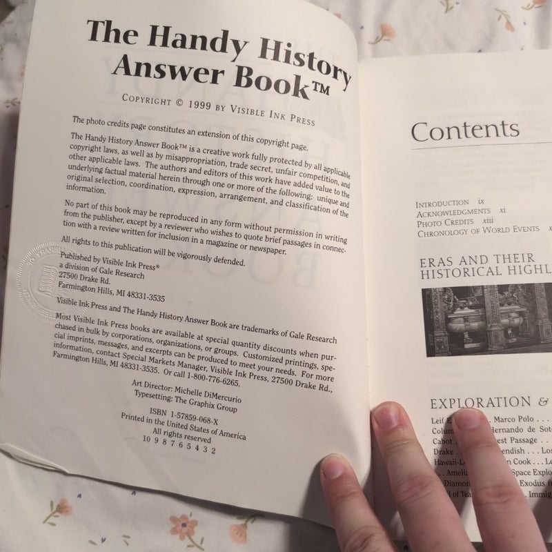 The Handy History Answer BookTM