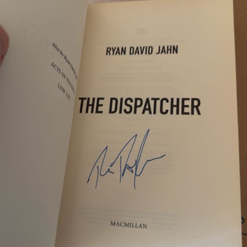 The Dispatcher RARE SIGNED by Ryan David Jahn, Paperback | Pangobooks
