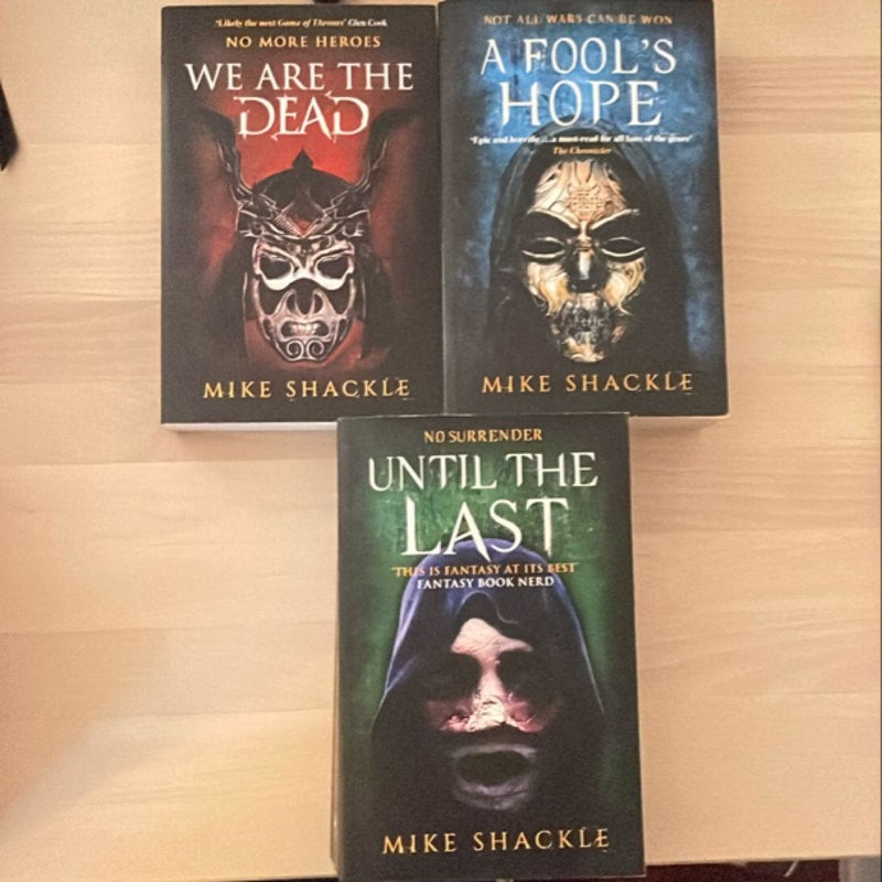 We Are the Dead Trilogy set