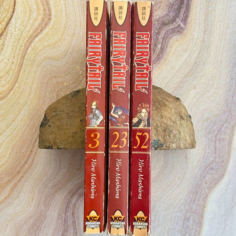 Fairy Tail 3, 23, & 52